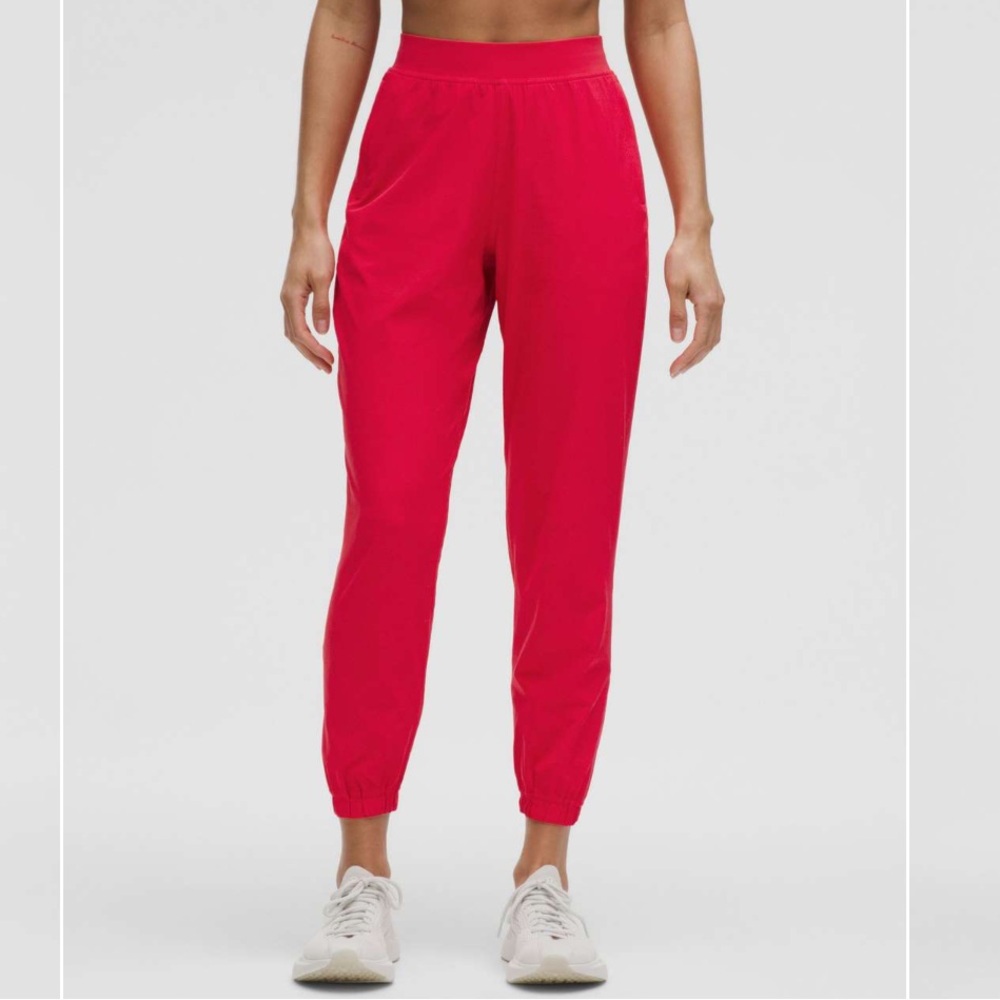 NWT lululemon Adaptive State Perforated High-Rise Jogger- Size 8. Red Glow